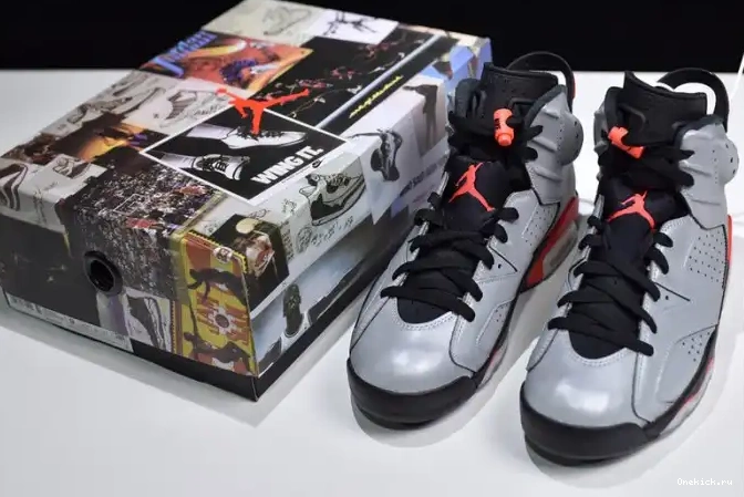 One Kick Reflective 6 CI4072-001 Jordan Air Infrared 3M JSP 0624